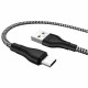 Кабель USB - микро USB Borofone BX39, 1.0м, 2.4A, цвет: чёрный, белый