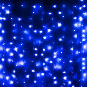 Гирлянда эл.д/дома занавес Дождь 1,5*2,5м 360LED (св.провод) цв.синий 8реж. арт.131-031