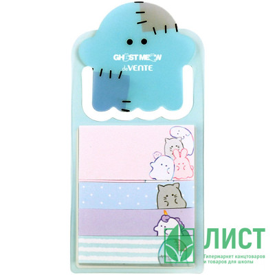 Клейкая бумага для заметок 50x25 мм и 50x12 мм, 4x20 листов (deVENTE) deVENTE. Ghost Meow арт.2010518 Клейкая бумага для заметок 50x25 мм и 50x12 мм, 4x20 листов (deVENTE) deVENTE. Ghost Meow арт.2010518