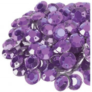 Стразы акриловые пришивные 30 гр (deVENTE) Круглые d-12мм фиолетовые в пакете арт.8004322