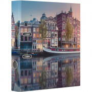 Папка с арочным механизмом deVENTE АмстердамA4 75 мм, глянцевая ламинация, картонная собранная, без металлической окантовки, цветная печать, запечатка форзаца