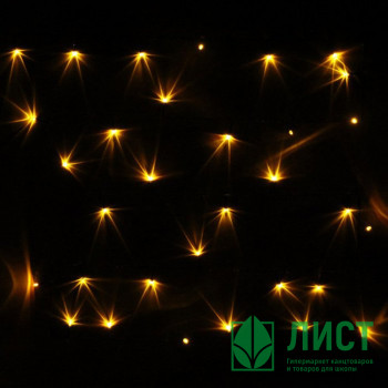 Гирлянда электрическая для дома точечная 9,5м 100LED цвет желтый (зеленый провод) 8режимов арт.129-029 Гирлянда электрическая для дома точечная 9,5м 100LED цвет желтый (зеленый провод) 8режимов арт.129-029