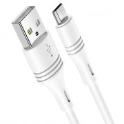 Кабель USB - микро USB Borofone BX43 CoolJoy, 1.0м, 2.4A, цвет: белый