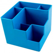 Подставка для ручек и карандашей (deVENTE) ) голубая 6 секций арт.4104917