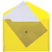 Папка-конверт на кнопке А4(235*325) 180мкм deVENTE желтый арт.3071409