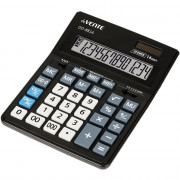 Калькулятор настольный 14 разрядный двойное питание  deVENTE 155x205x35 (DD-8814) черный (Ст.1)