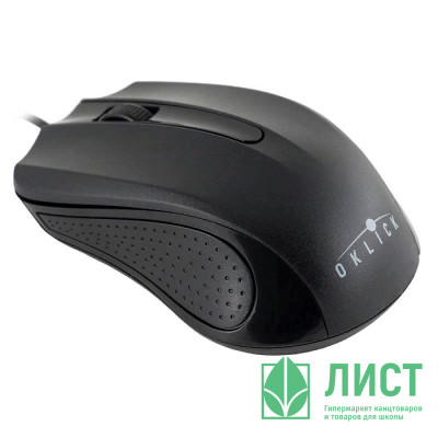 Мышь проводная Oklick 225M черный оптическая Мышь проводная Oklick 225M черный оптическая