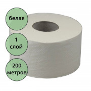 Бумага туалетная Т2 1-сл втулка 200м рулон белая Терес мини (Ст.12)
