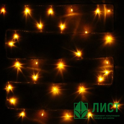 Гирлянда электрическая для дома точечная 5,5м 50LED цвет желтый (светлый провод) 8режимов арт.127-001 Гирлянда электрическая для дома точечная 5,5м 50LED цвет желтый (светлый провод) 8режимов арт.127-001
