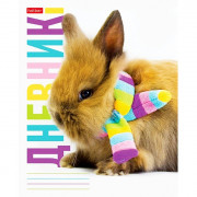 Дневник школьный мягкая обложка (Hatber) Кролик в шарфике арт.40Д5В_27159