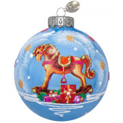 Шар стекло 06,5см (серия Символ года) "Лошадка детская" п/уп. арт.КУ-65-254017