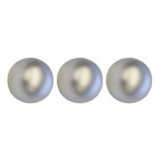 Набор шаров 03шт 08см "Матовый" серебро арт.183-925