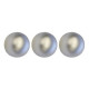 Набор шаров 03шт 08см "Матовый" серебро арт.183-925