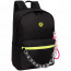Рюкзак для девочек (Grizzly) арт.RXL-623-2/3 черный 26х38х12 см - 