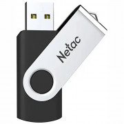 Флеш диск 32GB USB 2.0 Netac U505 черный/серебристый