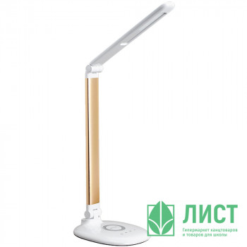 Светильник настольный на подставке UltraLIGHT (220V/9W/LED) арт.UL613 белый/золото Светильник настольный на подставке UltraLIGHT (220V/9W/LED) арт.UL613 белый/золото