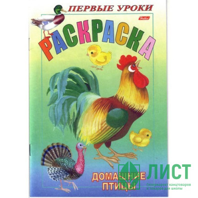 Раскраска А5 Первые уроки Домашние птицы 08 листов (Hatber) арт 03061 Раскраска А5 Первые уроки Домашние птицы 08 листов (Hatber) арт 03061