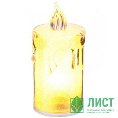 Свеча LED на батарейках (3*LR54) 3,5*8см арт.804995 (Ст.24) Свеча LED на батарейках (3*LR54) 3,5*8см арт.804995 (Ст.24)