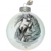Шар стекло 08см (серия Символ года) "Конь контурный" п/у арт.КУ-80-254051