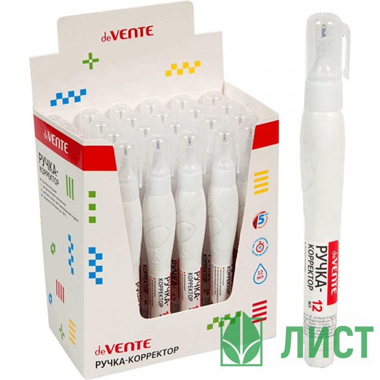 Корректирующая ручка 12мл deVENTE металлический наконечник арт.4061109