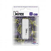 Флеш диск 8GB USB 2.0 Mirex Line белый