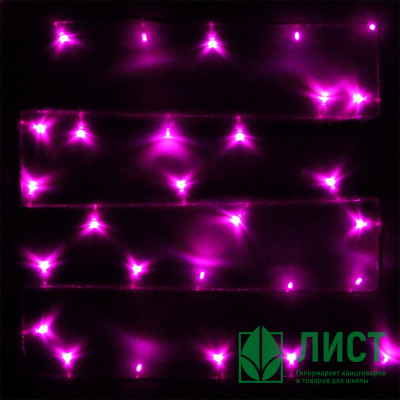 Гирлянда электрическая для дома точечная 5,5м 50LED цвет розовый (светлый провод) 8режимов арт.127-003 Гирлянда электрическая для дома точечная 5,5м 50LED цвет розовый (светлый провод) 8режимов арт.127-003