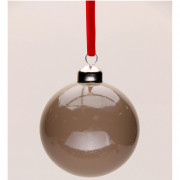 Шар пластик 08см глянцевый цв.коричневый 122 арт.РШ2522