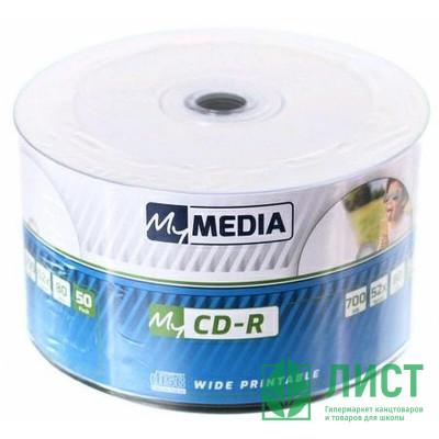 Диск CD-R MyMedia 700Mb 52x (50шт/уп) Printable УПАКОВКА Диск CD-R MyMedia 700Mb 52x (50шт/уп) Printable УПАКОВКА