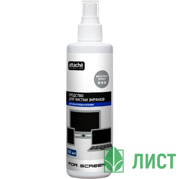 Спрей для чистки экранов Attache Selection For screen, 250мл арт.127651