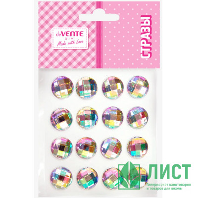 Наклейки-стразы акриловые deVENTE Радужный горный хрусталь (Iridescent Rhinestone) круглые радужные 16 штук арт8002579 Наклейки-стразы акриловые deVENTE Радужный горный хрусталь (Iridescent Rhinestone) круглые радужные 16 штук арт8002579