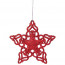 Украшение декор.подвеска пластик "Звезда" 10см 03шт/наб. цв.золото/серебро/красн. арт.86446 - 