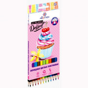 Набор карандашей цветных (Attomex) пластиковые Dolce Vita 12 цветов М 2,65мм арт.5022611