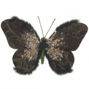 УЦЕНКАУкрашение декор. на клипсе "Бабочка" 15см арт.791089