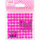Наклейки-стразы акриловые (deVENTE) Жемчуг розовые 80 штук арт.8004034