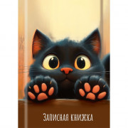 Записная книжка А7 твердая обложка 48 листов Prof-Press Лапки котика-2 глянцевая ламинация арт.48-8627