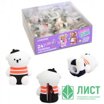 Точилка пластиковая (deVENTE) Teddy Bear 1 отверстие покрытие Soft Touch арт.8031404 Точилка пластиковая (deVENTE) Teddy Bear 1 отверстие покрытие Soft Touch арт.8031404