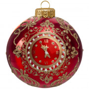 Шар стекло 08см "Новогодние куранты" п/у арт.КУ-80-224023/1
