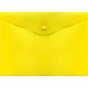 Папка-конверт на кнопке А4(240*330) 150мкм Attomex желтая арт.3071052 (Ст.)