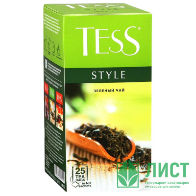 Чай Tess 25пак. &quot;Style&quot; зеленый (Ст.10) Чай Tess 25пак. "Style" зеленый (Ст.10)