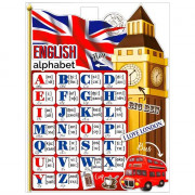 Плакат А2 Английский алфавит арт.P2V-78
