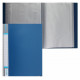 Папка 100 файлов 0,80мм пластиковая  deVente синяя с карманом арт.3107402