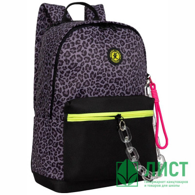 Рюкзак для девочек (Grizzly) арт.RXL-623-2/1 черный - серый 26х38х12 см Рюкзак для девочек (Grizzly) арт.RXL-623-2/1 черный - серый 26х38х12 см