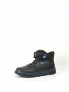 Ботинки для мальчика (Леопард) черные верх-искусственная кожа подкладка - байка  артикул ld-1751-1-1