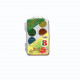 Акварельные краски 08 цветов (ГАММА) ПЧЕЛКА пластиковая коробка без кисти арт 212068