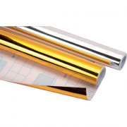 Пленка самоклеящаяся 45*300см deVENTE БОПП (BOPP) 30мкм серебристая с алюминевым напылением арт.8117412