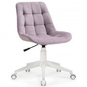 Кресло  офисное AV 245 без подлокотников кожзам светло-лиловый (33)