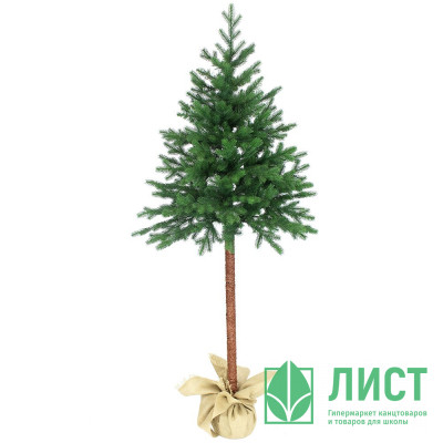 Елка 180см (хвоя литая+ПВХ, ветки примотка, подставка пенек+мешковина) "Юта" на ножке арт.1037318 Елка 180см (хвоя литая+ПВХ, ветки примотка, подставка пенек+мешковина) "Юта" на ножке арт.1037318