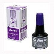 Краска штемпельная на водной основе  HORSE 30мл фиолетовая с дозатором
