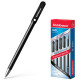 Ручка гелевая прозрачный корпус EK G-Soft черный 0,38мм, игла арт.39207