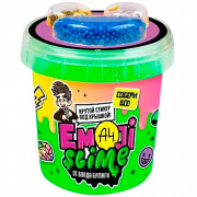 Игрушка Лизун Slime (Волшебный мир) Emoji-slime Влад А4 зеленый 110 г арт.SLM066
